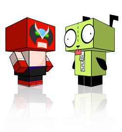 Strongbad vs GIR - Cubeecraft