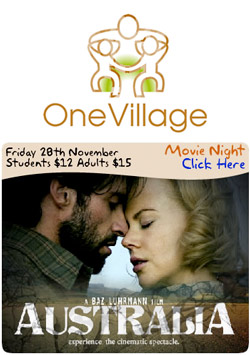Australia - movie fundraiser for One Village