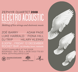 Zephyr Quartet's Electro Acoustic Concert