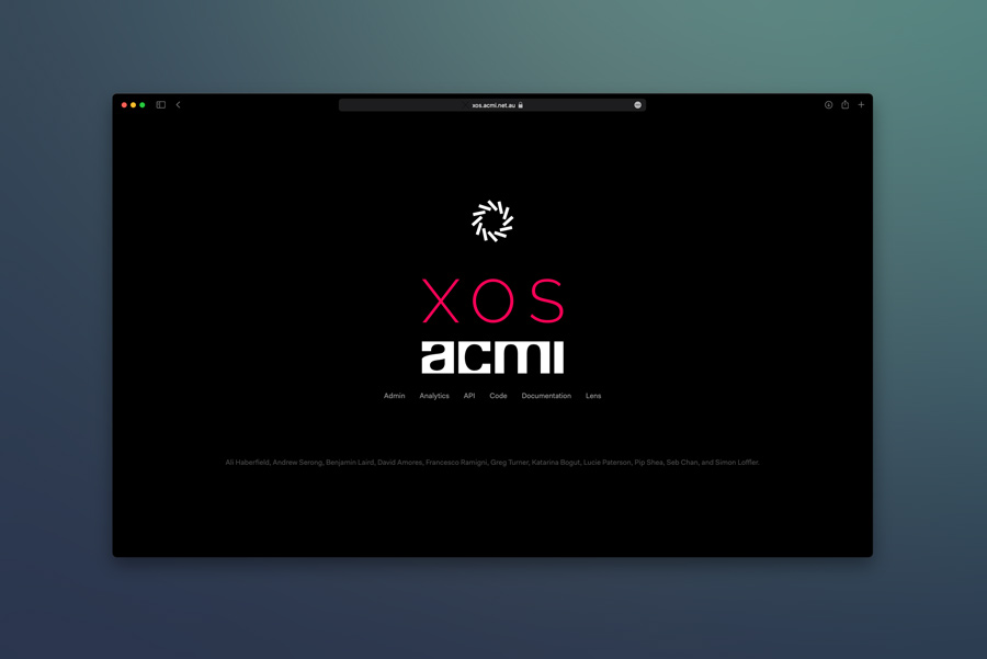 XOS - ACMI's Django-based museum operating system